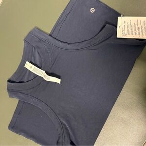 Lululemon Navy Jersey Training Tank Top